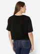 Футболка короткая женская Armani Exchange 754806433 XL Черная (1162810923) - изображение 2