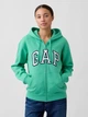 Толстовка на молнии утепленная с капюшоном на флисе женская GAP 292185349 2XL Зеленая (1162626608) - изображение 1