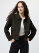 Куртка-рубашка демисезонная женская Uniqlo 285902771 2XL Черная (1162800554) - изображение 1