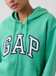 Толстовка на молнии утепленная с капюшоном на флисе женская GAP 292185349 XS Зеленая (1162655517) - изображение 4