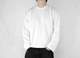 Оверсайзовий базовий лонгслив BOXY FIT світшот короткого та широкого крою oversized baggy loose fit лонг з щільної тканини котон S Білий - зображення 3