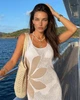 Пляжна в'язана туніка міні Mila Ricco Fiji Білий XL - зображення 6