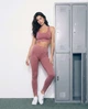 Жіночі моделюючі легінси Nordvik Stone Sculpt Leggings Приглушений рожевий M - зображення 4
