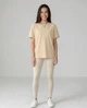 Женская базовая футболка Nordvik Essential Regular Fit Бежевый M - изображение 1
