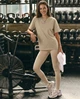 Женская базовая футболка Nordvik Essential Regular Fit Бежевый M - изображение 4