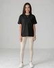 Жіноча базова футболка Nordvik Essential Regular Fit Чорний M - зображення 1