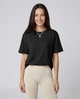 Жіноча базова футболка Nordvik Essential Regular Fit Чорний M - зображення 5