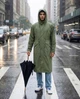 Мужской плащ дождевик Nordvik Urban Storm Зеленый One Size - изображение 4