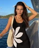 Пляжна в'язана туніка міні Mila Ricco Fiji Чорний L - зображення 6