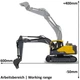 Екскаватор на радіокеруванні Volvo EC160E 1:16 2,4GHz, жовтий Jamara 405055 - изображение 6