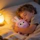 Розовая Интерактивная плюшевая игрушка с ИИ с голосовым управлением и LED глазами - изображение 3