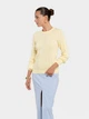 Джемпер жіночий Arber бавовняний Crew-neck WD8 WTR-254 M жовтий (W10.42.26.634) - зображення 3