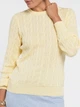 Джемпер жіночий Arber бавовняний Crew-neck WD8 WTR-254 M жовтий (W10.42.26.634) - зображення 5