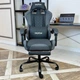 Геймерское кресло DEXON ORVEX RD-6072 с подставкой для ног, из льняной ткани, металлическая крестовина, Темно-серый - изображение 3