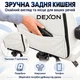 Геймерское кресло DEXON EVI RD-6072 с подставкой для ног, из экокожи, металлическая крестовина, Белый - изображение 12