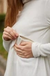 Теплый гольф для беременных и кормящих мам из вискозы с начесом Kyoto L (46) Lullababe LB06KT119 молочный - изображение 5