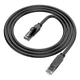 Патч-корд литой Borofone YG265 BUS01, UTP, RJ-45, Cat.6, 1 м, черный, Cu (медь) - изображение 1