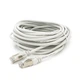 Патч-корд литой Merlion YG048 FTP, RJ-45, Cat.5e, 10 м, серый, CU - изображение 1