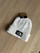 Зимова чоловіча шапка The North Face TNF для зими, тепла в’язана шапка Норт Фейс на зиму, універсальний розмір One Size AGR-0 білий колір - зображення 2