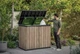 Садова скриня Keter Store It Out Darwin 1150L для зберігання інструментів, садового інвентарю, меблів, подушок та сміттєвих баків 263828 ясен - зображення 7