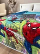 Детское стёганое покрывало из хлопка 150×210 см, Спайдермен - изображение 1