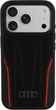 Etui plecki Audi R8 Genuine Leather MagSafe do Apple iPhone 18 Pro/17 Pro Black-Red (AU-TPUPCMIP18P-R8/D3-RD) - obraz 1