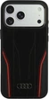 Etui plecki Audi R8 Genuine Leather MagSafe do Apple iPhone 18 Pro Max/17 Pro Max Black-Red (AU-TPUPCMIP18PM-R8/D3-RD) - obraz 1