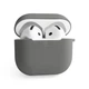 Силиконовый чехол для Apple AirPods 4 Slim с карабином серый Lavender Grey - изображение 1