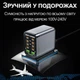 Скоростное зарядное устройство GaN 200 Вт Addap MCS-G1 PD 100 Вт QC 22,5 Вт серебристое - изображение 8