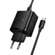 СЗП Hoco N75 Grande 65W QC+PD (1USB-A/2C) + кабель Type-C to Type-C Black - зображення 3
