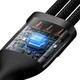 Дата кабель Baseus Flash Series 2 USB to Lightning/Type-C/MicroUSB 100W (1.2m) (CASS03000) Black - зображення 3