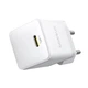 СЗУ Baseus Palm Fast Charger 30W (1USB-C) + кабель Type-C to Type-C (P10111605113-01) Moon White - зображення 3