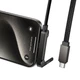 Дата кабель Hoco U150 Exquisite side plug and stand Type-C to Type-C 60W (1.2m) Black - изображение 5