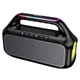 Портативна колонка HOCO HC47 Delight 30 Вт Bluetooth 6.0, FM-радіо, TWS, IPX4, LED-підсвітка, до 3 год Black - изображение 1