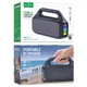 Портативна колонка HOCO HC47 Delight 30 Вт Bluetooth 6.0, FM-радіо, TWS, IPX4, LED-підсвітка, до 3 год Black - изображение 2