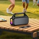 Портативна колонка HOCO HC47 Delight 30 Вт Bluetooth 6.0, FM-радіо, TWS, IPX4, LED-підсвітка, до 3 год Black - изображение 5