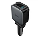 Автомобільний зарядний пристрій HOCO Z67A Triunfar PD60W(1C1A)+Type-C/iP car charger with dual telescopic cable and digital display dark Metal Gray (6942007680844) - изображение 3