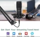 USB микрофон SUDOTACK ST-800, конденсаторный, 192 кГц/24 бит, стойка, поп-фильтр - изображение 5