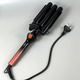 Плойка потрійна 130W керамічне покриття LED дисплей VGR V-590 Золотий - зображення 1