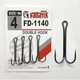 Двойной крючок Fanatik FD-1140 № 4, 4 шт. - изображение 1