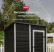 Садовий будиночок Keter Essential 6x4 (183,5 × 111 × 196 см) графіт/білий (263895) - изображение 2
