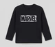 Дитяча чорна піжамна кофта marvel (primark) для хлопчиків 7-8 років (128 см) - изображение 1