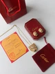 Сережки Cartier золотисті Картьє Голова пантери (211) - зображення 5