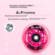Детские роликовые коньки Micro Migu для мальчиков и девочек, жесткий корпус, плоский дизайн, размер M-Cro, S6N, розовый, размер M. - изображение 9