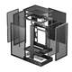 Вертикальний цифровий дисплей DEEPCOOL CH270 для материнської плати, що монтується ззаду, водяне охолодження 360 мм, підставка для цифрового дисплея, сітчаста вентиляційна панель - зображення 10