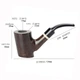 Люлька для куріння Muxiang Ebony Wood 9mm filter 2023HT-wgac0025 - изображение 8