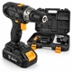 Дрель-шуруповерт аккумуляторная DEKO GQD18DU2-S3 18V (2 аккумулятора, кейс и набор бит/сверл) - изображение 1