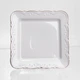 Тортовница фруктовница фарфоровая квадратная подставка для торта на ножке White Square 15х15 см тарелка конфетница ваза подставка для торта капкейков десертов пирожных фруктов конфет Белый - изображение 2
