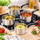 Набор ковшей A-PLUS 4 предмета 0.65 л, 1.05 л, 1.36 л, 1.65 л (0529) - изображение 4