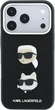 Etui na smartfon Apple iPhone 18 Pro/17 Pro Karl Lagerfeld Saffiano Karl&Choupette Heads Pins Strap Logo Black (KLHCP18LPSWFDHPSK) - obraz 2